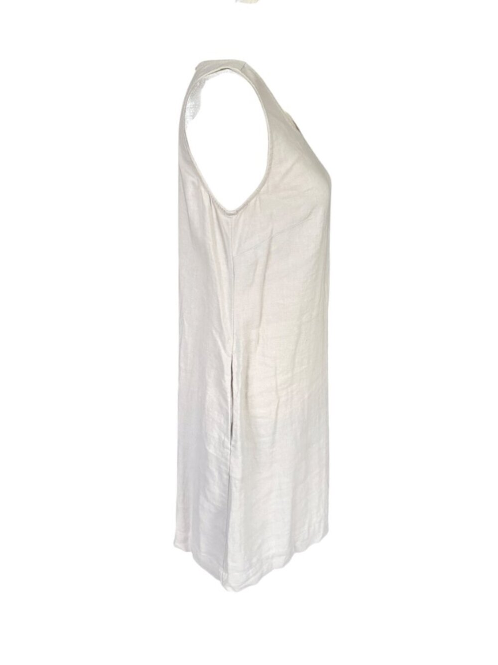 J. Crew women's linen blend sleeveless tank knee length shift dress size 2 - Picture 3 of 9